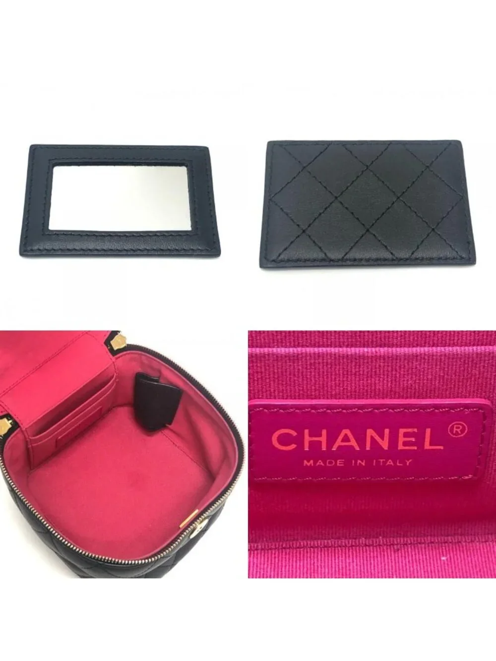 Chanel Shoulder Bag CC Logo Lambskin Black